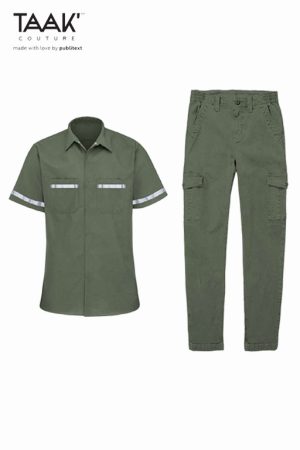 Camisa Manga Corta Ducati y Pantalón Docker Gab Ravena para uniformes industriales