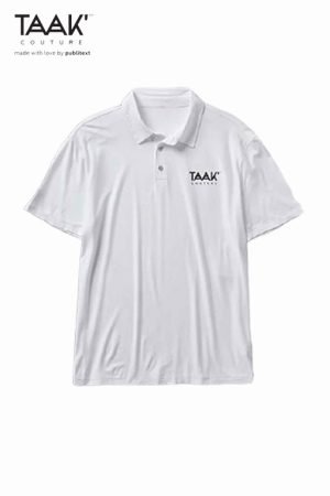 Playera Tipo Polo Piqué Luna 100% poliéster para uniformes industriales