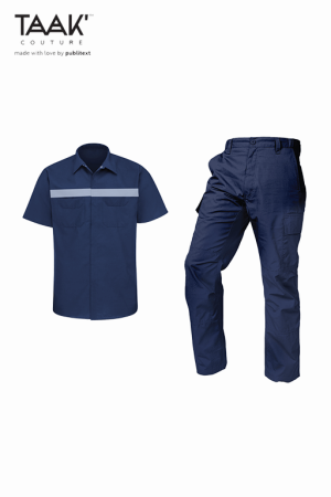 Camisa de manga corta y pantalón de mantenimiento para uniformes para hotel.