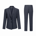 Uniformes para hoteles: Saco y pantalón tipo docker en tela San Francisco color gris